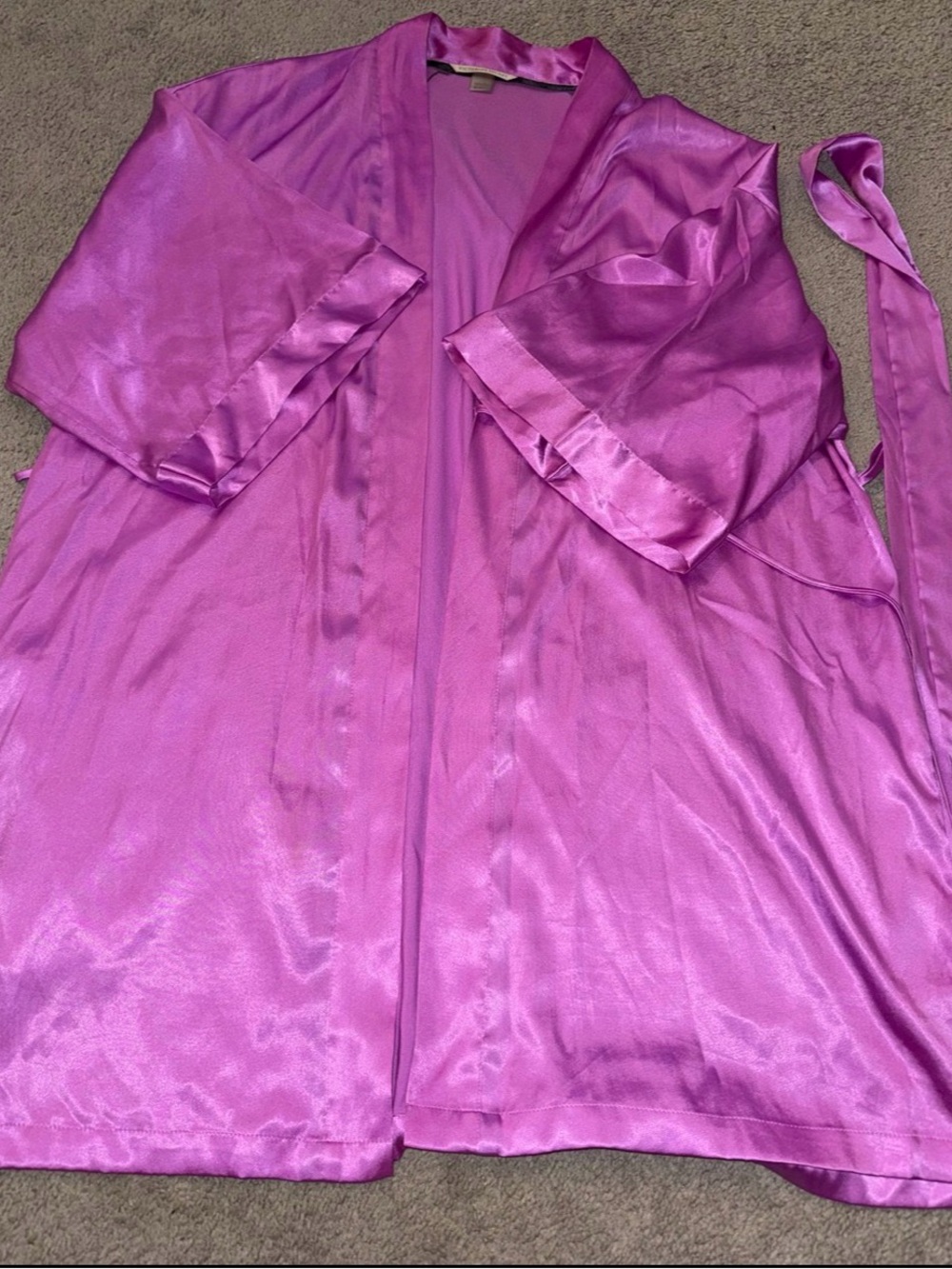 Victoria's Secret Purple Satin Robe